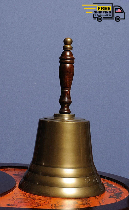 HAND BELL - 6 INCHES | Nautical decor | Vintage arts and crafts for decoration