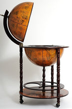 Load image into Gallery viewer, Globe drink cabinet 17 3/4 inches | Handcrafted Antique finish | Vintage arts and crafts
