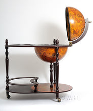 Load image into Gallery viewer, Globe drink trolley16.5 inches - Red | Handcrafted Antique finish | Vintage arts and crafts
