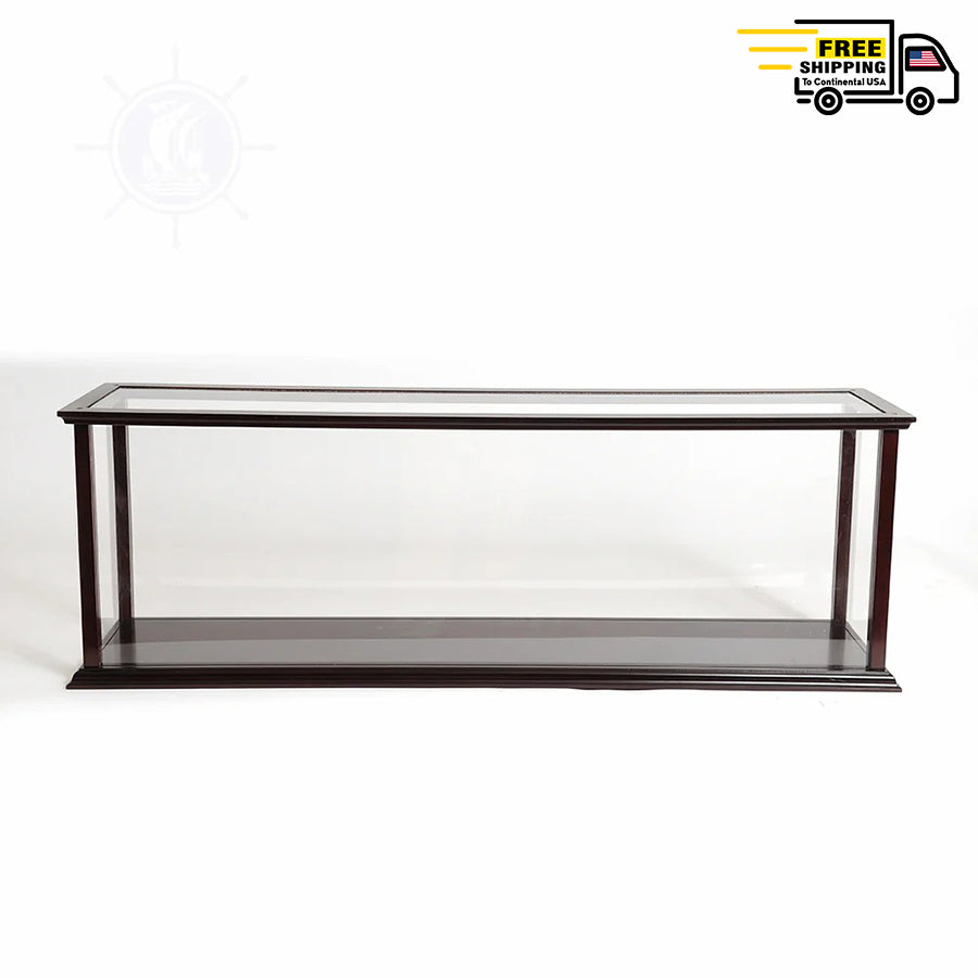 DISPLAY CASE FOR CRUISE LINER LARGE | HIGH QUALITY| Handcrafted Wooden Display Case for Model Ships