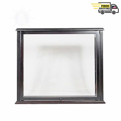 TABLE TOP DISPLAY CASE MEDIUM FRONT OPEN | HIGH QUALITY| Handcrafted Wooden Display Case for Model Ships