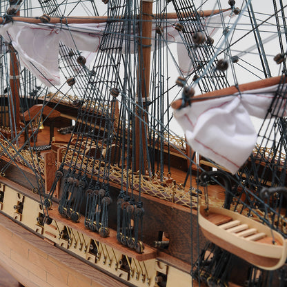USS CONSTITUTION MODEL SHIP LARGE WITH FLOOR DISPLAY CASE | Museum-quality | Fully Assembled Wooden Ship Models