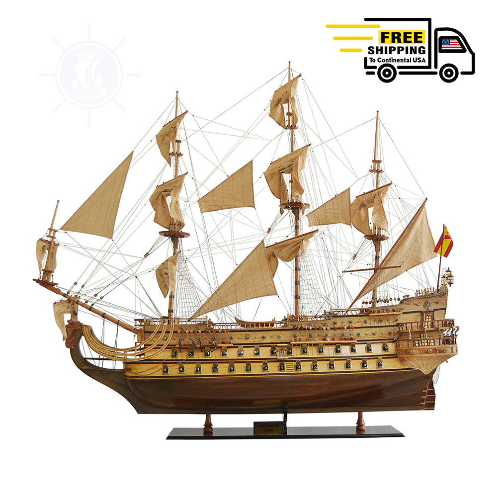 SAN FELIPE MODEL SHIP XXL | Museum-quality | Fully Assembled Wooden Ship Models