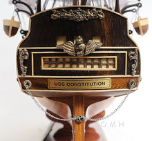 Load image into Gallery viewer, USS CONSTITUTION MIDSIZE WITH DISPLAY CASE | Museum-quality | Fully Assembled Wooden Ship Model
