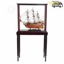 Load image into Gallery viewer, SAN FELIPE MODEL SHIP SMALL WITH DISPLAY CASE | Museum-quality | Fully Assembled Wooden Ship Models

