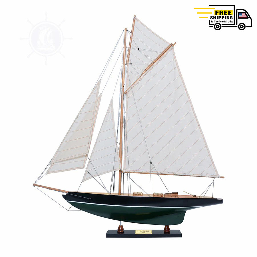 PEN DUICK PAINTED Model Yacht | Museum-quality | Partially Assembled Wooden Ship Model